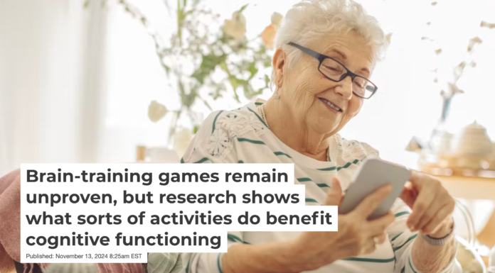 Brain-training games sell themselves as a way to maintain cognitive function, but the evidence isn’t there yet. Eva-Katalin/E+ via Getty Images